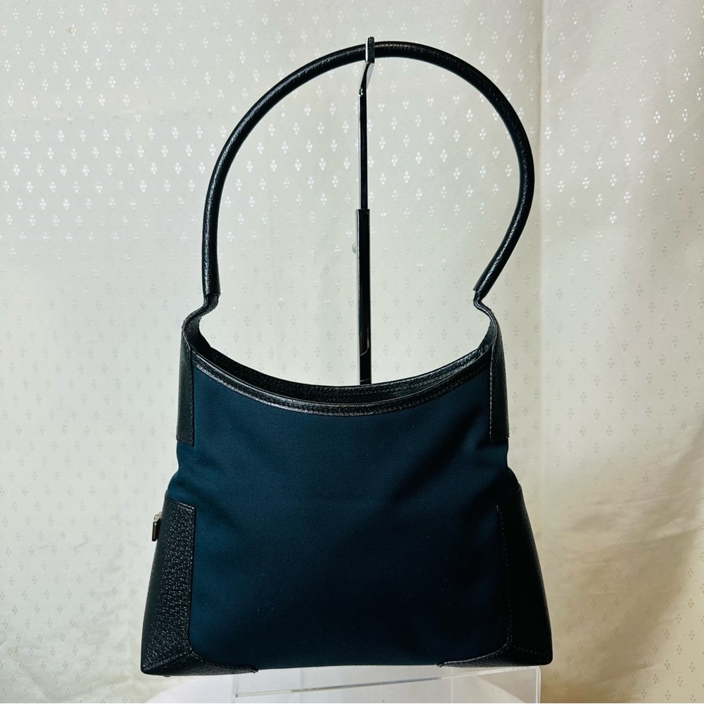 Salvatorre Ferragamo Nero Cinghiale Black and Navy Women's Shoulder Bag